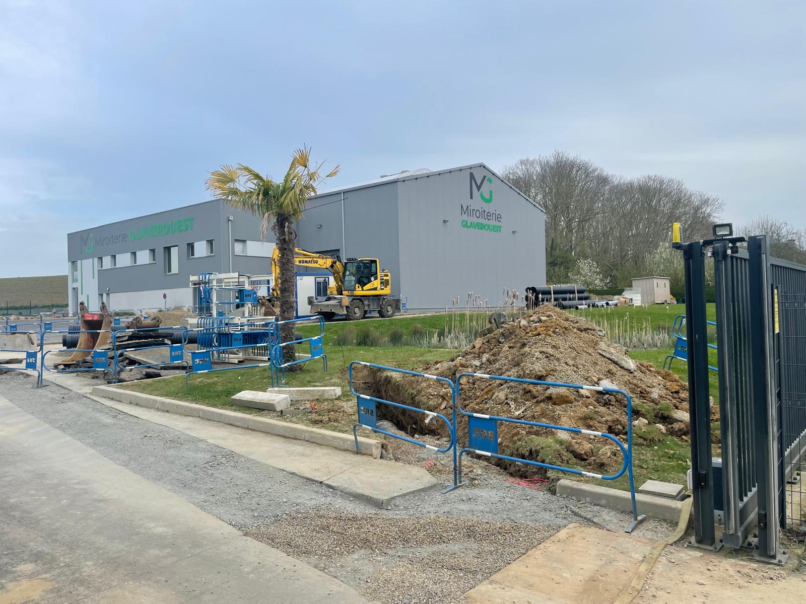 Chantier de Glaverouest pour un atelier supplémentaire
